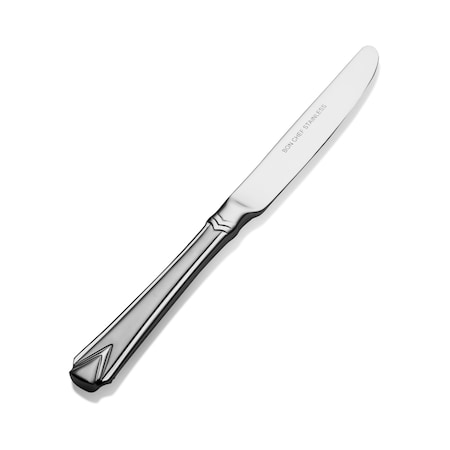 Bon Chef Gothic, Butter Knife, Euro, Solid Handle, 2-Tone Finish, 13/0, 6.97" , set of 12 S1317